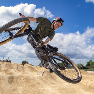 Tom Cardy riding Halo Wheels