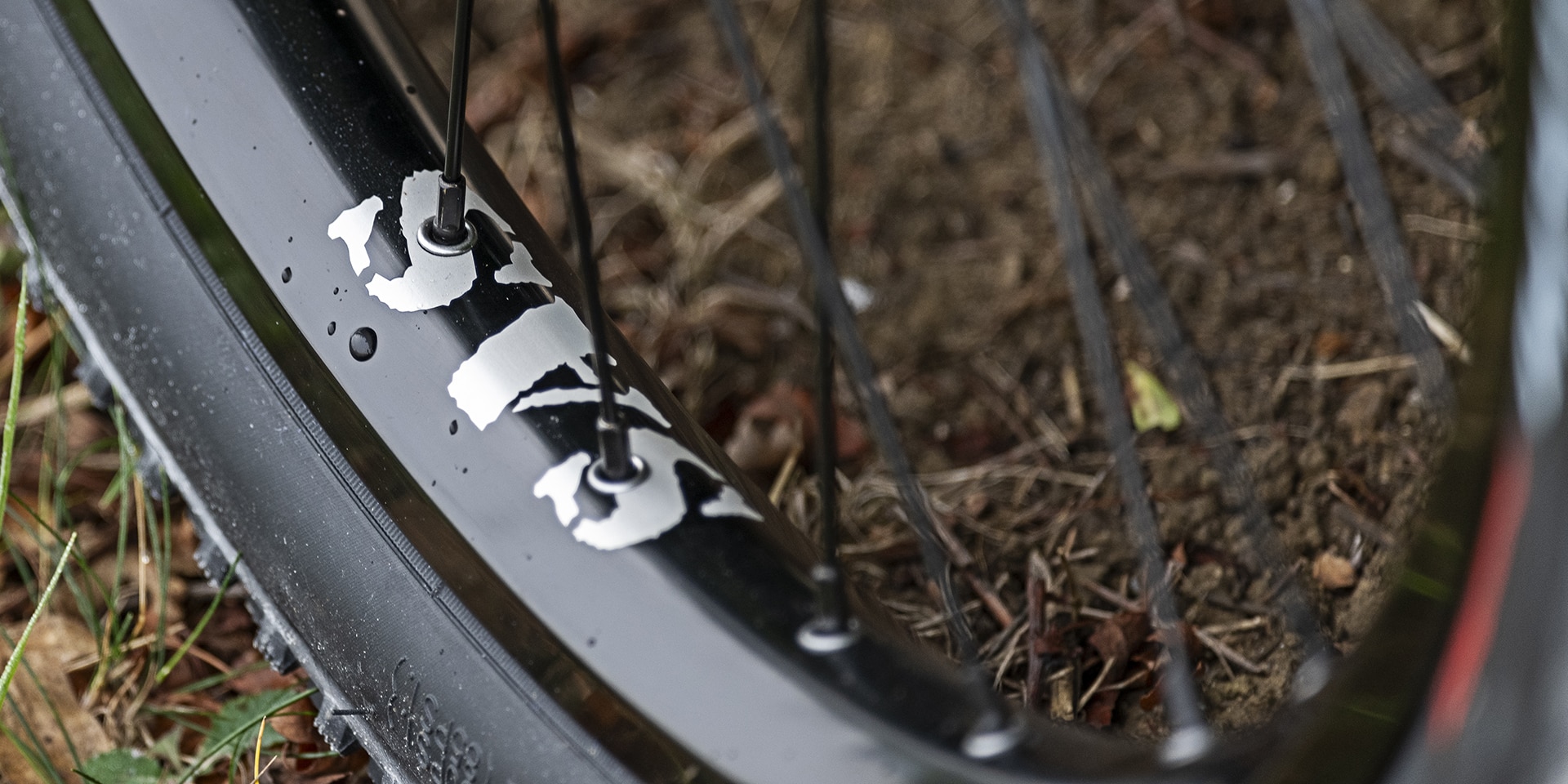 Halo Vortex MTB Rim Wheel Decal Sticker Kit Grey