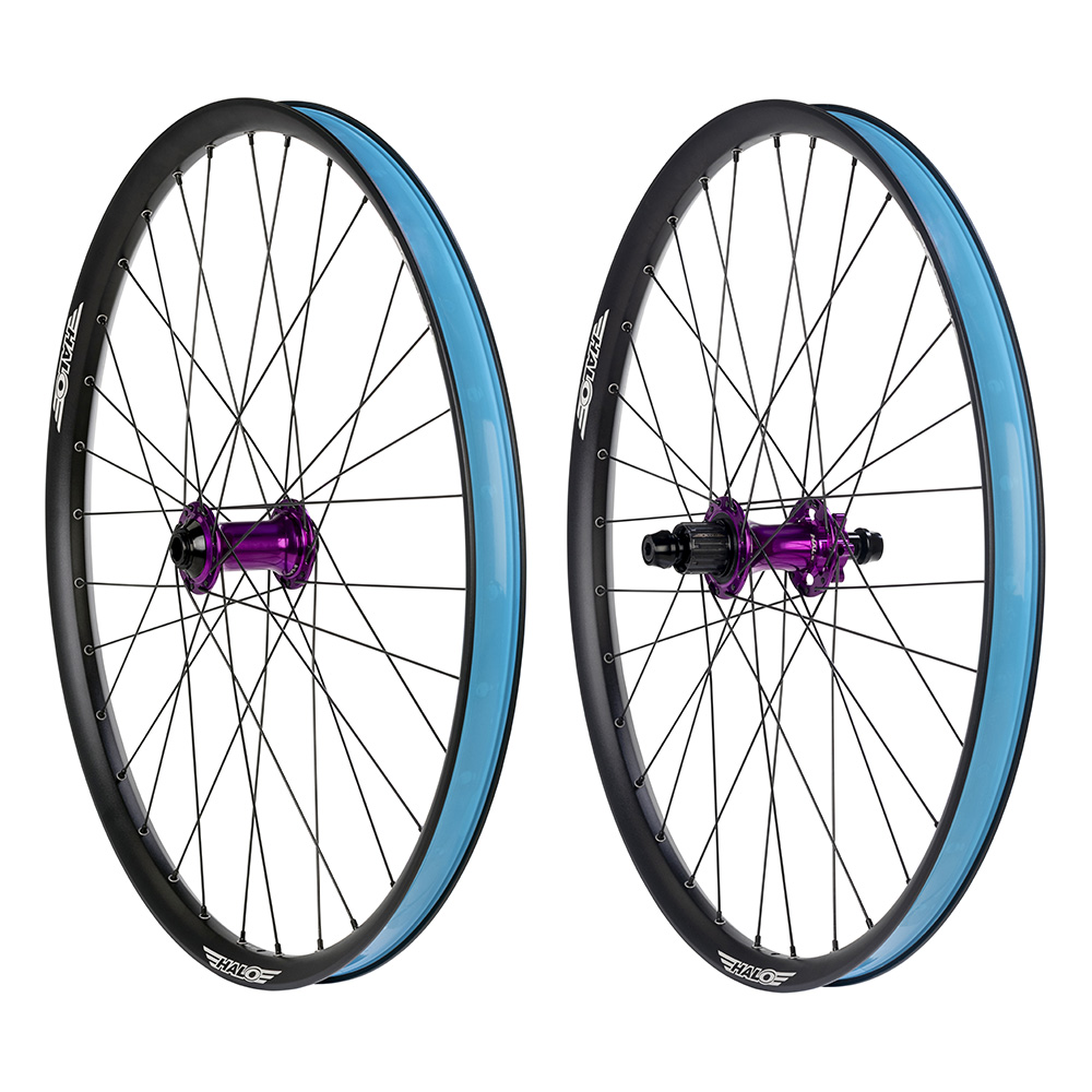 Skelta Dirt Jump 26″ Wheels - Purple Hubs | Halo Wheels